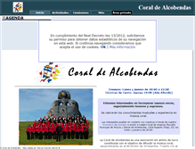 Tablet Screenshot of coraldealcobendas.es